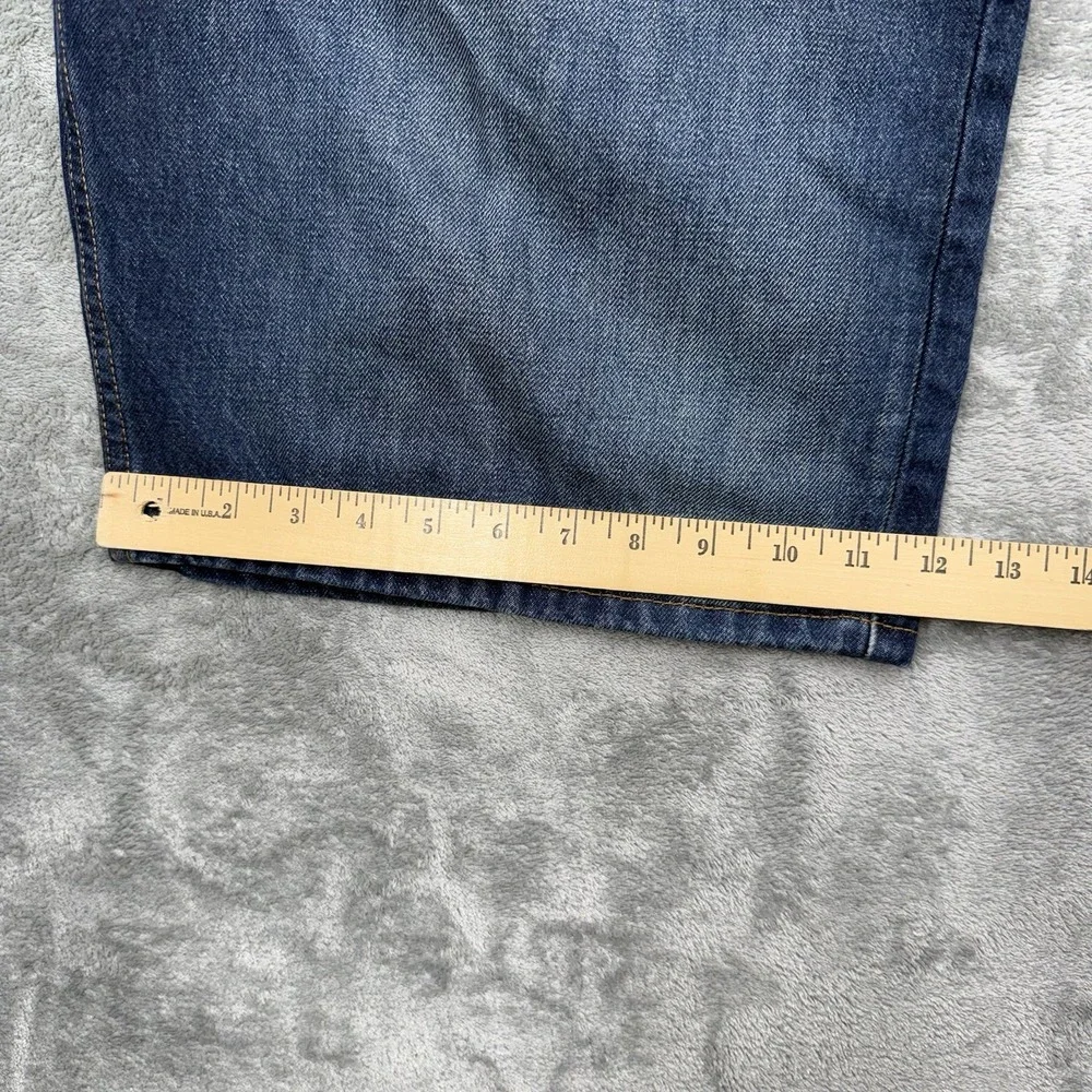 Levi's 569 Jean Loose Shorts Men's Size 38 Blue Denim Bermuda 90s Y2K